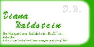 diana waldstein business card